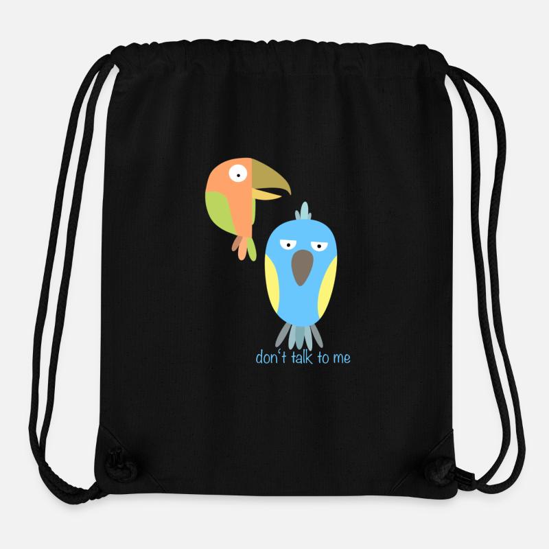 Don’t Talk to Me Birds - Stanley/Stella recycelter Gym Bag - Schwarz