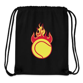 tennis flamme flame feu balle 1110 - Stanley/Stella Recycled Gym Bag - black - Front