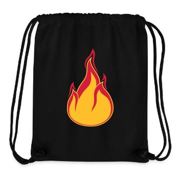 feuer flamme heiss brennen verbrennen warm clipart - Stanley/Stella recycelter Gym Bag - Schwarz - Vorne