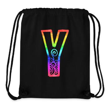rainbow y - Stanley/Stella Recycled Gym Bag - black - Front
