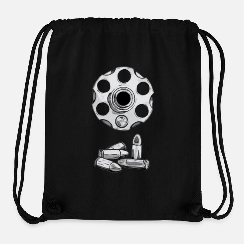 Bullet Turret Pattern - Stanley/Stella Recycled Gym Bag - black