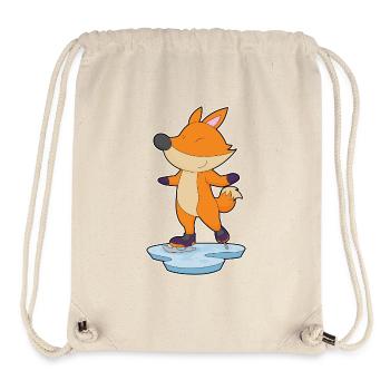 Fox patins à glace - Sac à cordon recyclé Stanley/Stella - blanc naturel - Devant