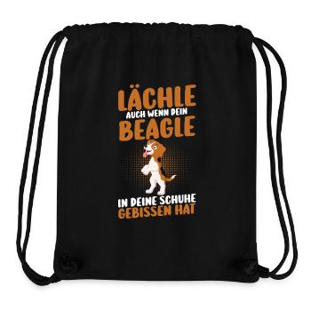 Hund Beagle - Stanley/Stella recycelter Gym Bag - Schwarz - Vorne