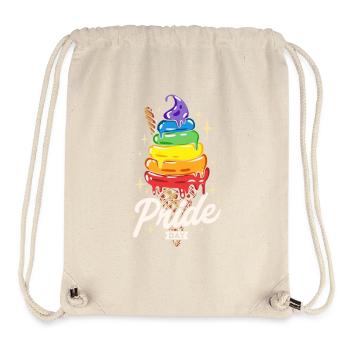 Rainbow Ice Cream Pride - Stanley/Stella Recycled Gym Bag - natural - Front