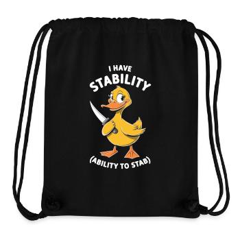 Süße Ente, aber tödlich! - Stanley/Stella recycelter Gym Bag - Schwarz - Vorne