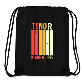 Chor Begeisterung: Tenor Klangkörper - Stanley/Stella recycelter Gym Bag - Schwarz - Vorne