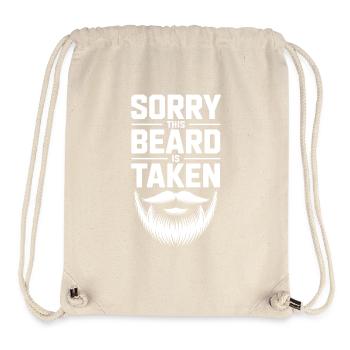 Taken Beard Tee: Bold Typography - Stanley/Stella Recycled Gym Bag - natural - Front