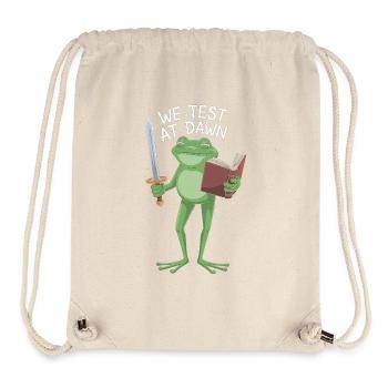 Dawn Frog Knight Reading - Stanley/Stella Recycled Gym Bag - natural - Front