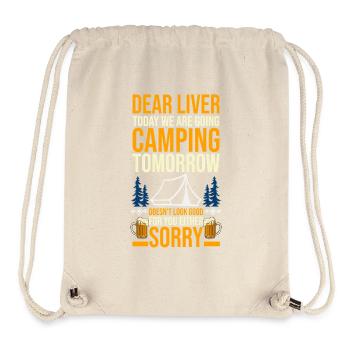 Camping Bonfire Camp Life Forest Camper - Stanley/Stella Recycled Gym Bag - natural - Front