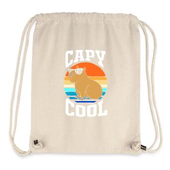 Capibara Capybara - Sac à cordon recyclé Stanley/Stella - blanc naturel - Devant