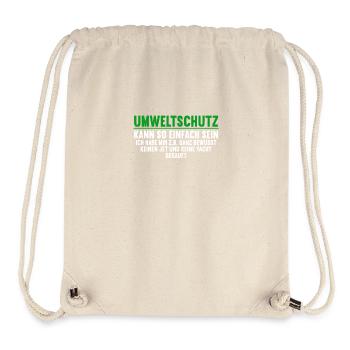 Anti Umweltschutz Parodie Umweltschutz - Stanley/Stella recycelter Gym Bag - Naturweiß - Vorne