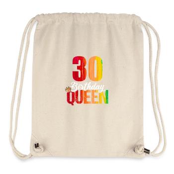 30 Years Old 30 Birthday Queen - Stanley/Stella Recycled Gym Bag - natural - Front