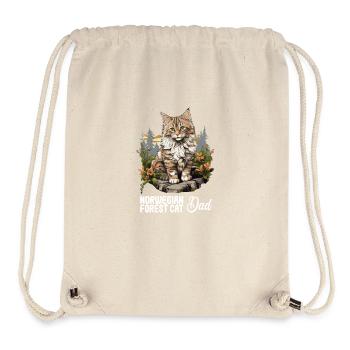 Norwegian Forest Cat Norwegische Waldkatze - Stanley/Stella recycelter Gym Bag - Naturweiß - Vorne