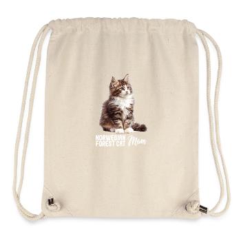 Norwegian Forest Cat Norwegische Waldkatze - Stanley/Stella recycelter Gym Bag - Naturweiß - Vorne