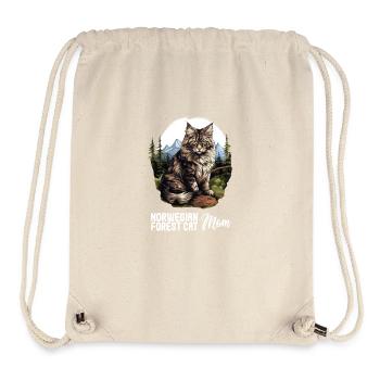 Norwegian Forest Cat Norwegische Waldkatze - Stanley/Stella recycelter Gym Bag - Naturweiß - Vorne