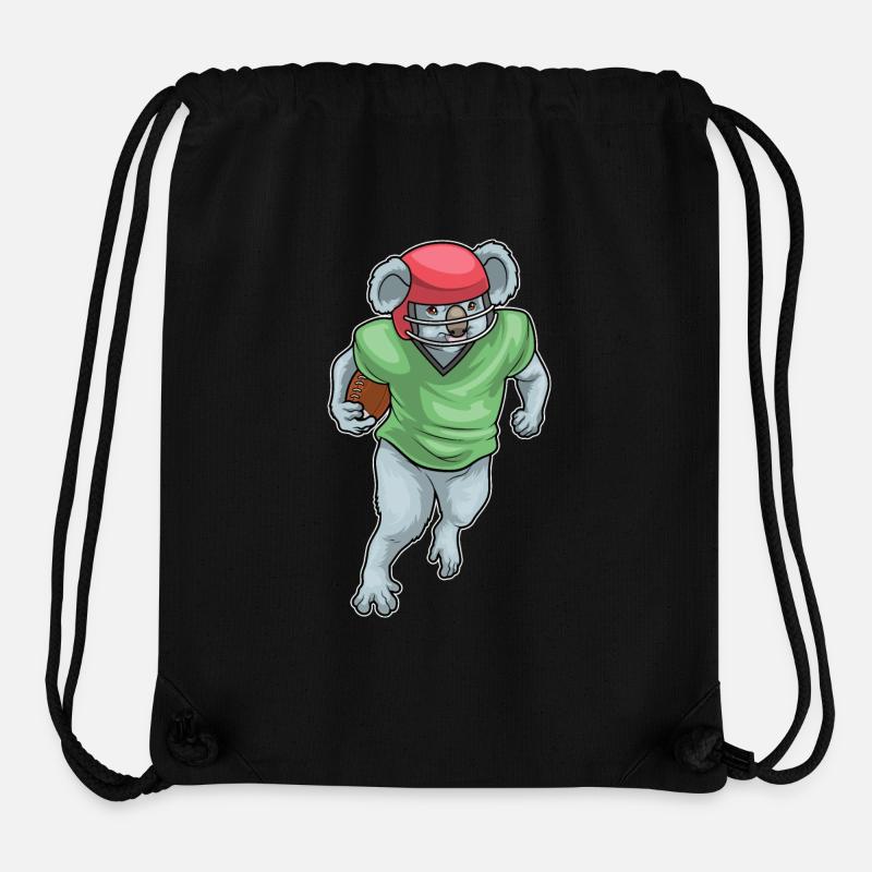 Koala American Football - Stanley/Stella recycelter Gym Bag - Schwarz