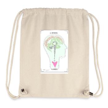 Liebevoll Verknüpft - Stanley/Stella recycelter Gym Bag - Naturweiß - Vorne