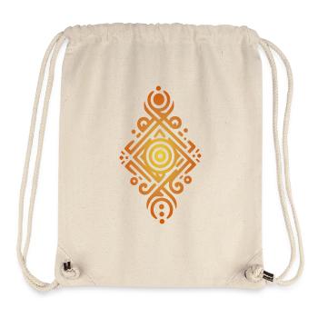 Tribal - Sac à cordon recyclé Stanley/Stella - blanc naturel - Devant
