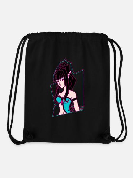 Manga Elfe Felia Animestyle Kawaii Neonfarben - Stanley/Stella recycelter Gym Bag - Schwarz