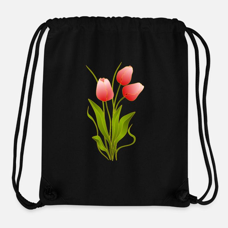 Blumen - Stanley/Stella recycelter Gym Bag - Schwarz