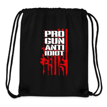 Pro-armes, anti-idiots - Sac à cordon recyclé Stanley/Stella - noir - Devant