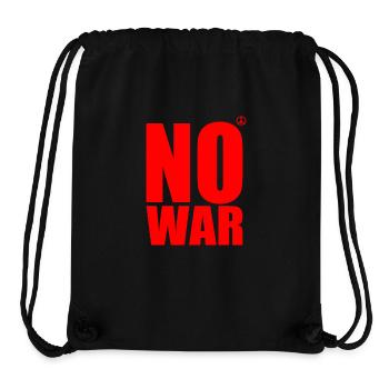 No war - Stanley/Stella Recycled Gym Bag - black - Front