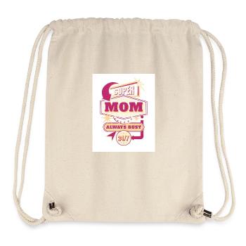 Supermom Mother s Day - Stanley/Stella recycelter Gym Bag - Naturweiß - Vorne