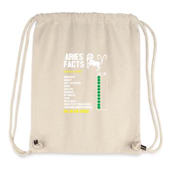 Sternzeichen Widder - Stanley/Stella recycelter Gym Bag - Naturweiß - Vorne