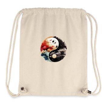 Yin Yang - Stanley/Stella recycelter Gym Bag - Naturweiß - Vorne