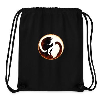Yin Yang - Stanley/Stella recycelter Gym Bag - Schwarz - Vorne