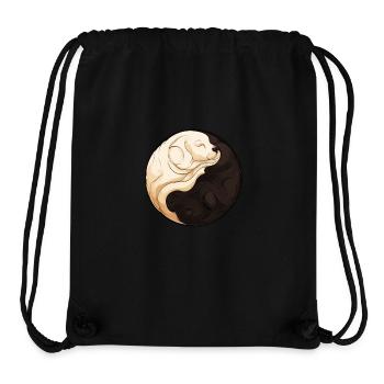Yin Yang Welpe - Stanley/Stella recycelter Gym Bag - Schwarz - Vorne