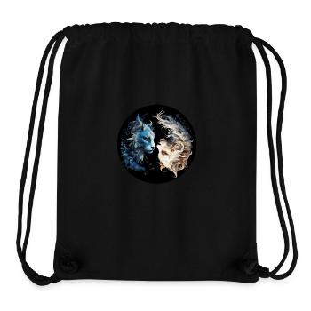 Yin Yang Katzen - Stanley/Stella recycelter Gym Bag - Schwarz - Vorne