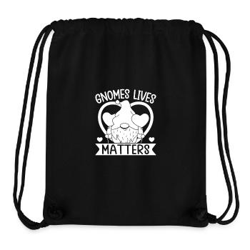 Gnome Costume Hommes Gnomes Lives Matters Gnome - Sac à cordon recyclé Stanley/Stella - noir - Devant