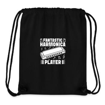 Harmonica Musican Fantastic Player Harmonica - Stanley/Stella recycelter Gym Bag - Schwarz - Vorne