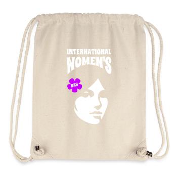 Journée internationale de la femme - Cadeau - Sac à cordon recyclé Stanley/Stella - blanc naturel - Devant