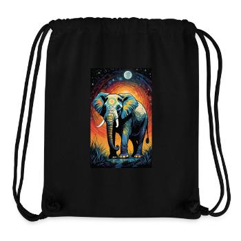 Elefant | Wildtier | Afrika | Kindermotive - Stanley/Stella recycelter Gym Bag - Schwarz - Vorne