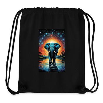 Elefant | Wildtier | Afrika | Kindermotive - Stanley/Stella recycelter Gym Bag - Schwarz - Vorne