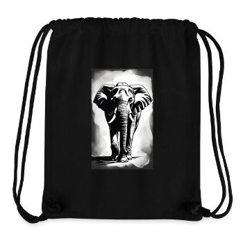 Elefant | Wildtier | Afrika | Kindermotive - Stanley/Stella recycelter Gym Bag - Schwarz - Vorne