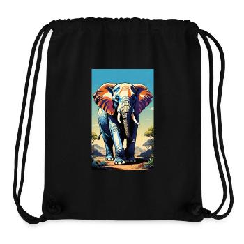Elephant | Wild Animal | Africa | Children's motifs - Stanley/Stella Recycled Gym Bag - black - Front