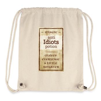 anti idiots - Stanley/Stella Recycled Gym Bag - natural - Front