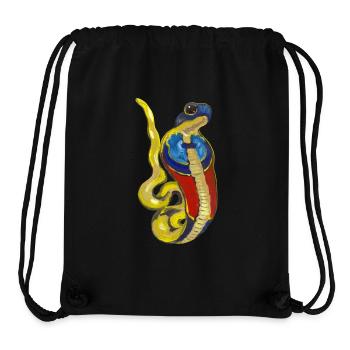 Kobra Altägypten Gottheit - Stanley/Stella recycelter Gym Bag - Schwarz - Vorne