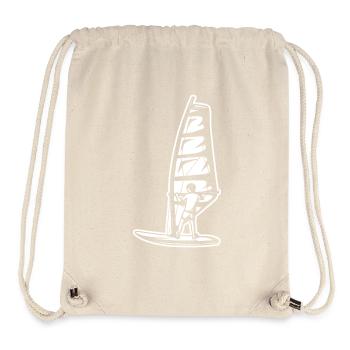 Garçon de planche à voile - Sac à cordon recyclé Stanley/Stella - blanc naturel - Devant