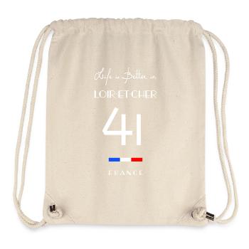 Life in LOIR-ET-CHER 41 Le Cœur Val de Loire - Stanley/Stella Recycled Gym Bag - natural - Front