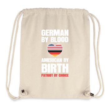 Américain Allemand - Sac à cordon recyclé Stanley/Stella - blanc naturel - Devant