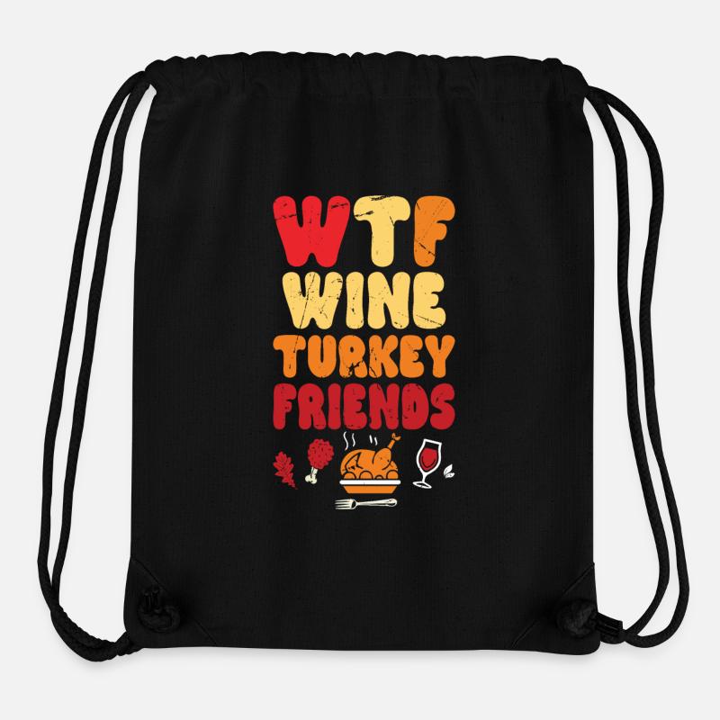 Thanksgiving - Stanley/Stella Recycled Gym Bag - black