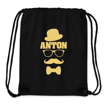 Vorname Anton - Stanley/Stella recycelter Gym Bag - Schwarz - Vorne