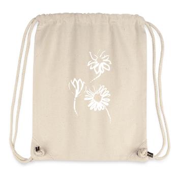 Fleurs printanières - Sac à cordon recyclé Stanley/Stella - blanc naturel - Devant