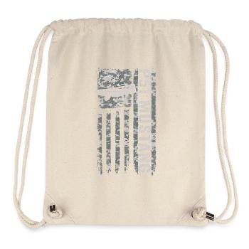P-51 Amerikanische Flagge WW2 Militärtarnu - Stanley/Stella recycelter Gym Bag - Naturweiß - Vorne