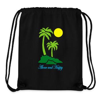 Alone and happy - Stanley/Stella Recycled Gym Bag - black - Front