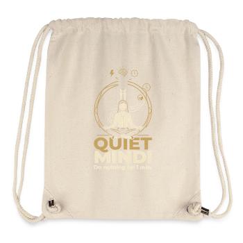Quiet Mind - Stanley/Stella Recycled Gym Bag - natural - Front